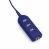 4 Puertos USB regleta azul - RGregalos publicitarios