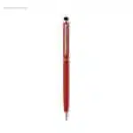 Bolígrafo delgado aluminio puntero rojo