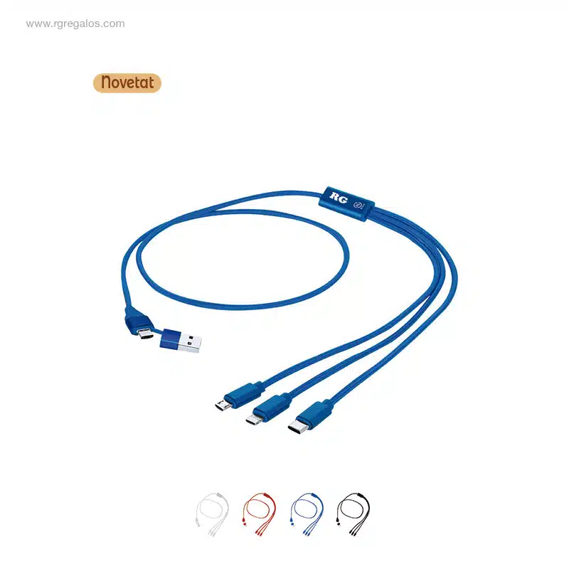 Cable carregador alumini reciclat personalitzat