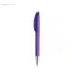 Bolígrafo suave acabado goma lila para regalos publicitarios