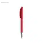 Bolígrafo suave acabado goma rojo para regalos publicitarios