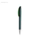Bolígrafo suave acabado goma verde oscuro para regalos publicitarios