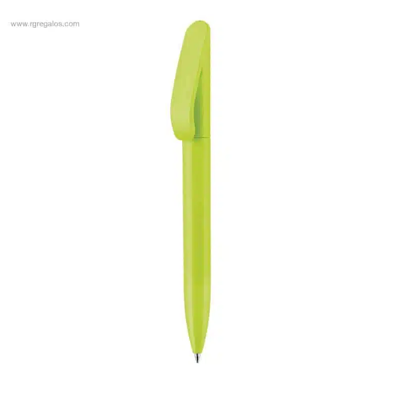 Bolígrafo tacto suave verde para regalo promocional