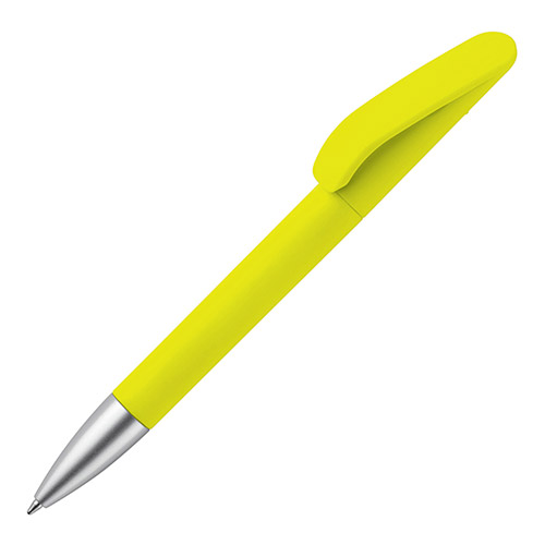 Bolígrafo caucho soft touch amarillo rgregalos