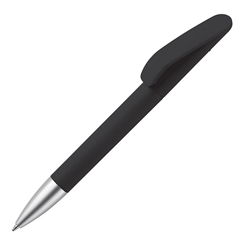 Bolígrafo caucho soft touch negro rgregalos