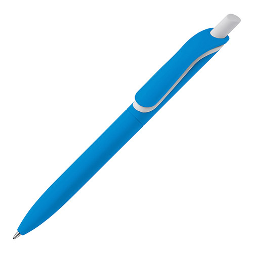 Bolígrafo click soft touch azul rgregalos
