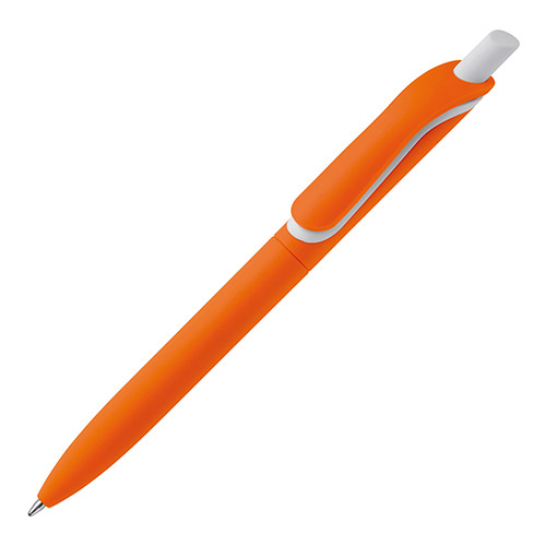 Bolígrafo click soft touch naranja rgregalos