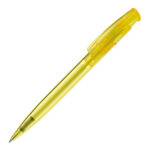 Bolígrafo transparente amarillo rgregalos