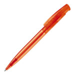 Bolígrafo transparente naranja rgregalos