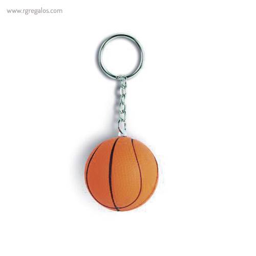 Llaveros antiestrés balones baloncesto rg regalos promocionales