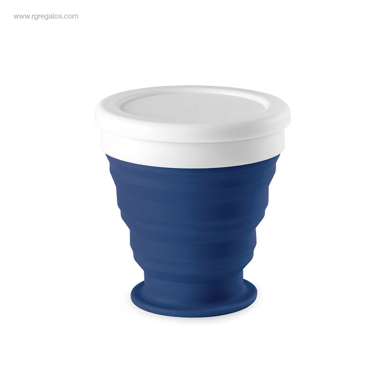 Vaso plegable silicona azul RG regalos