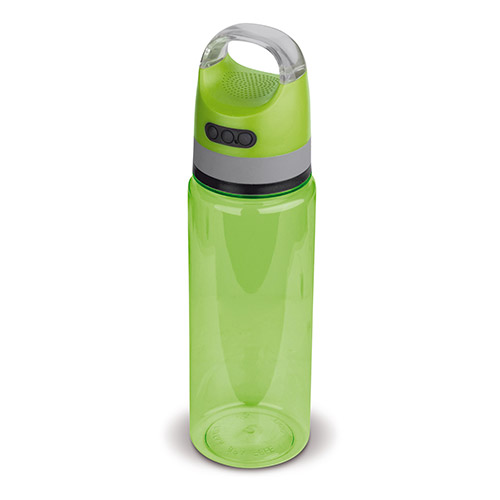 botella con altavoz inalambrico verde Rgregalos