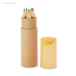 Lápices color tubo amarillo sacapuntas RG regalos