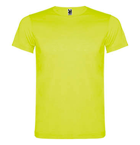 Camiseta 100 algodón colores flúor amarillo rgregalos