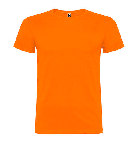 Camiseta 100 algodón manga corta 155 gr naranja rgregalos