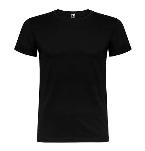 Camiseta 100 algodón manga corta 155 gr negra rgregalos
