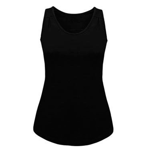Camiseta deportiva tirantes mujer negra rgregalos