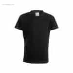 Camiseta niño algodón 150 gr negra para merchandising