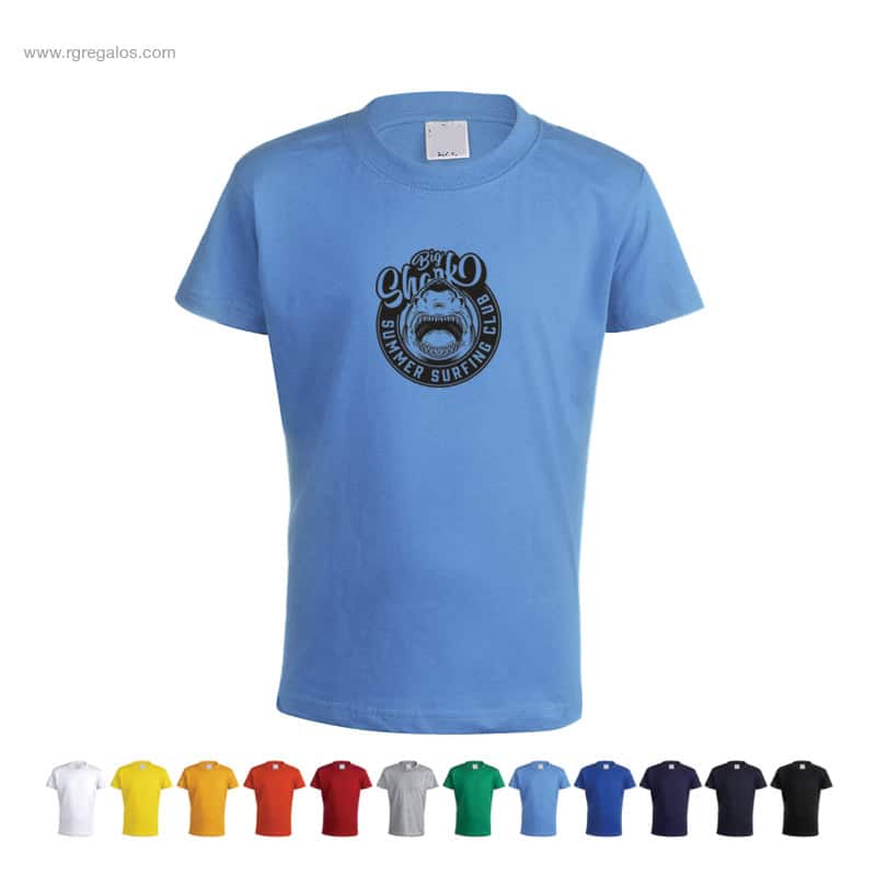 Camiseta niño algodón 150 gr para merchandising
