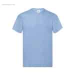 Camiseta personalizada algodón 145gr azul cielo para merchandising