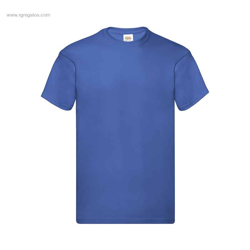 Camiseta personalizada algodón 145gr azul royal para merchandising