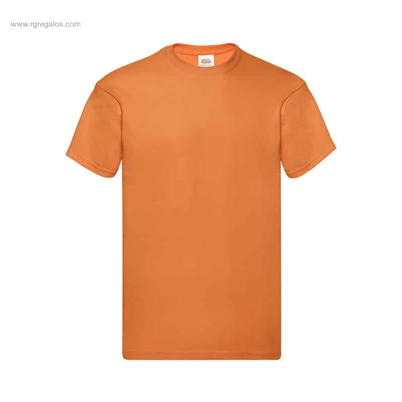 Camiseta personalizada algodón 145gr naranja para campañas promocionales