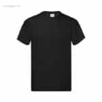 Camiseta personalizada algodón 145gr negra para campañas promocionales