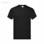 Camiseta personalizada algodón 145gr negra para campañas promocionales