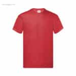 Camiseta personalizada algodón 145gr roja para campañas promocionales