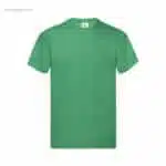 Camiseta personalizada algodón 145gr verde para campañas promocionales