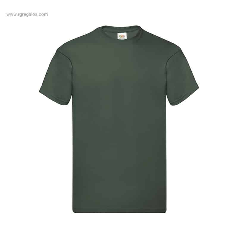 Camiseta personalizada algodón 145gr verde oscuro para merchandising