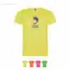 Camiseta personalizada colores fluor para merchandising corporativo