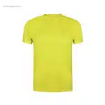 Camiseta técnica barata personalizada amarilla