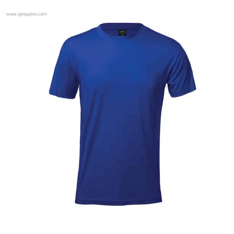 Camiseta técnica económica promocional azul