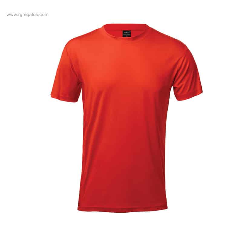 Camiseta técnica económica promocional roja