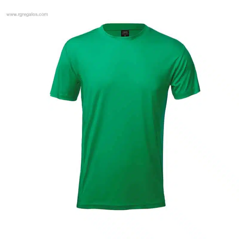 Camiseta técnica económica promocional verde