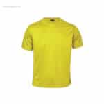 Camiseta técnica niño amarilla para regalos promocionales
