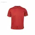 Camiseta técnica niño roja para regalos promocionales