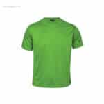 Camiseta técnica niño verde para regalos promocionales