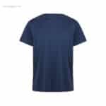 Camiseta técnica poliéster 135gr azul marino espalda para personalizar