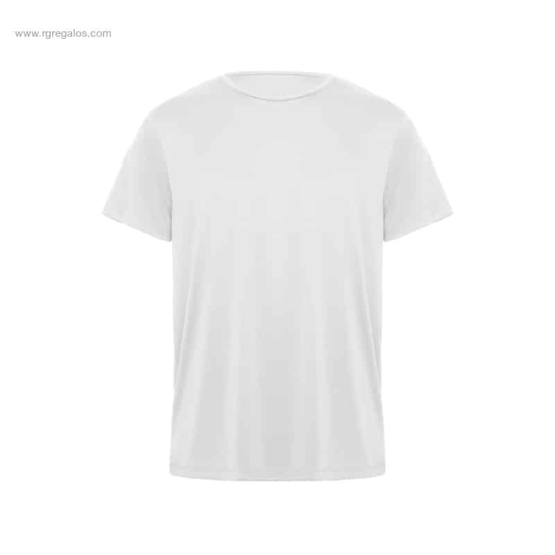 Camiseta técnica poliéster 135gr blanca para personalizar