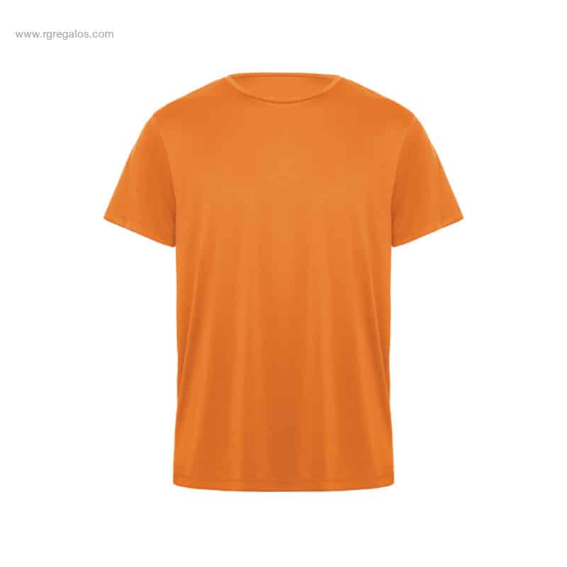 Camiseta técnica poliéster 135gr naranja para personalizar