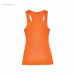 Camiseta técnica tirantes mujer naranja espalda para personalizar