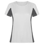 Camiseta técnica combinada mujer blanca rgregalos