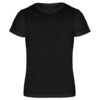 Camiseta técnica manga corta 135 gr negra - RGregalos