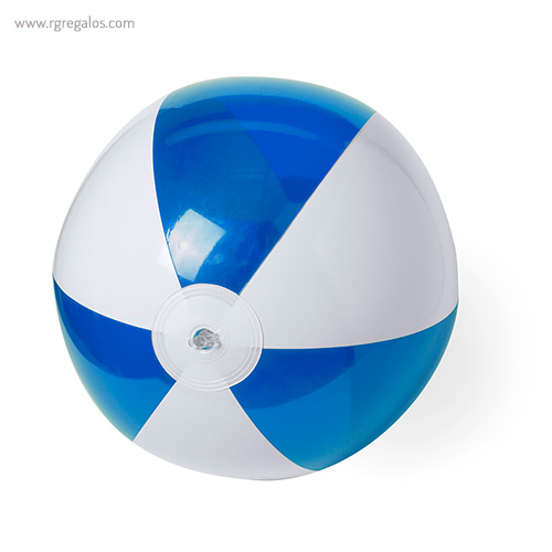 Pelota de playa personalizada bicolor azul rg regalos publicitarios