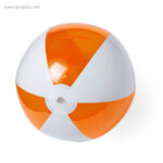 Pelota de playa personalizada bicolor naranja rg regalos publicitarios
