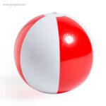 Pelota de playa personalizada bicolor roja rg regalos publicitarios