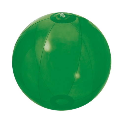 Pelota hinckble color transparente verde 28 cm rgregalos