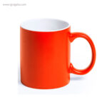 Taza de cerámica alta calidad naranja rg regalos publicitarios